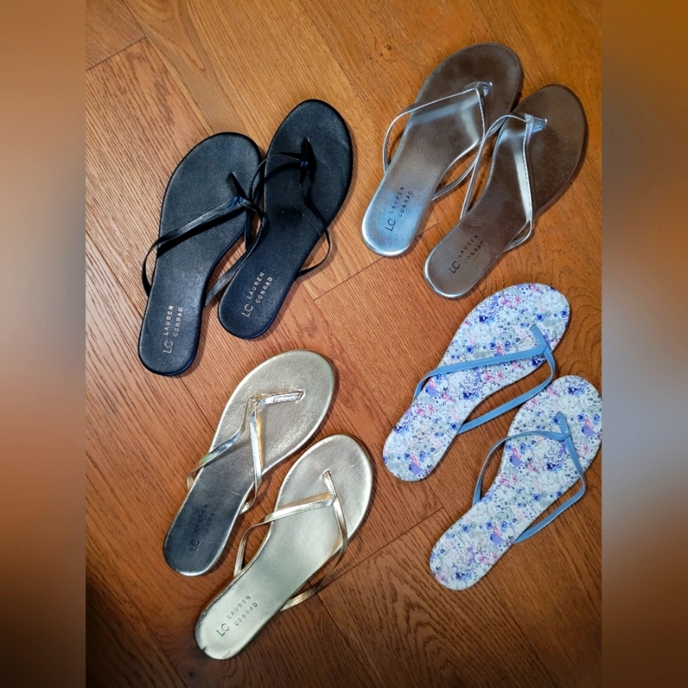 Lauren Conrad Flip-Flops - 4 pairs